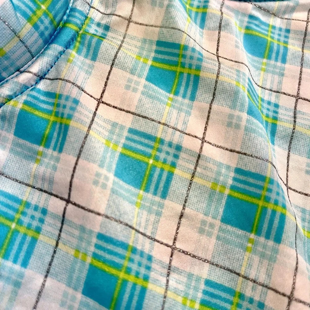 34C VS Victoria’s Secret Sexy Little Things poolside green/blue plaid lingerie - Picture 4 of 12